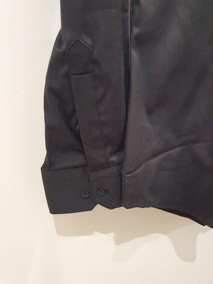 Chemise Toulouse unie noir Taille XL (taille très petit) - photo numéro 3