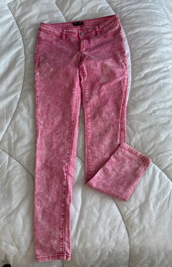 Jean legging rose