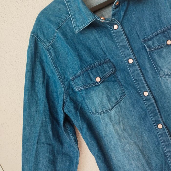 Chemise en jeans manches longues - photo numéro 3