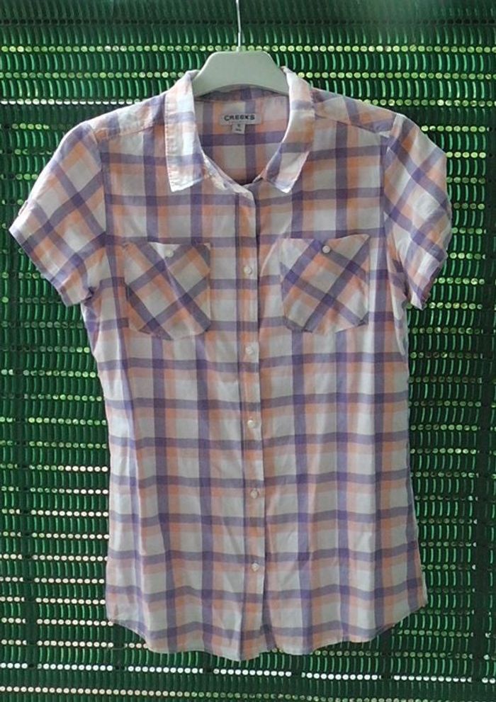 Chemisier CREEKS manches courtes, à carreaux