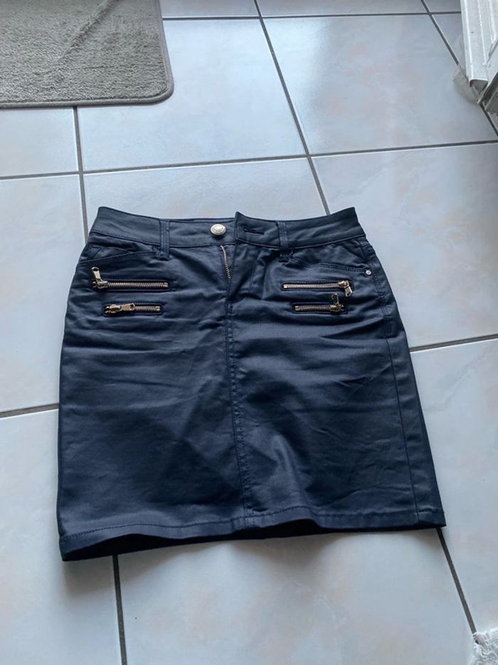 Jupe bleu marine, Morgane, taille 36