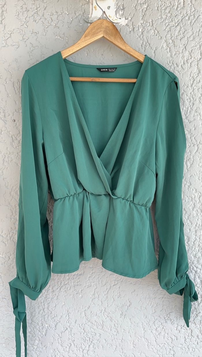 Blouse verte - photo numéro 3