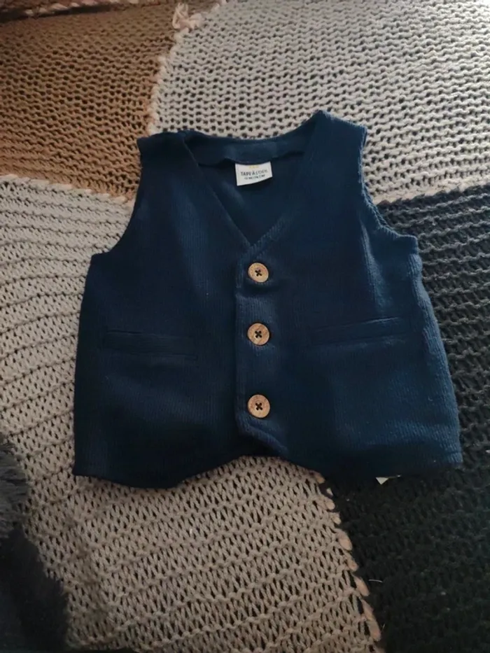 Veste habillée sans manches 12 mois