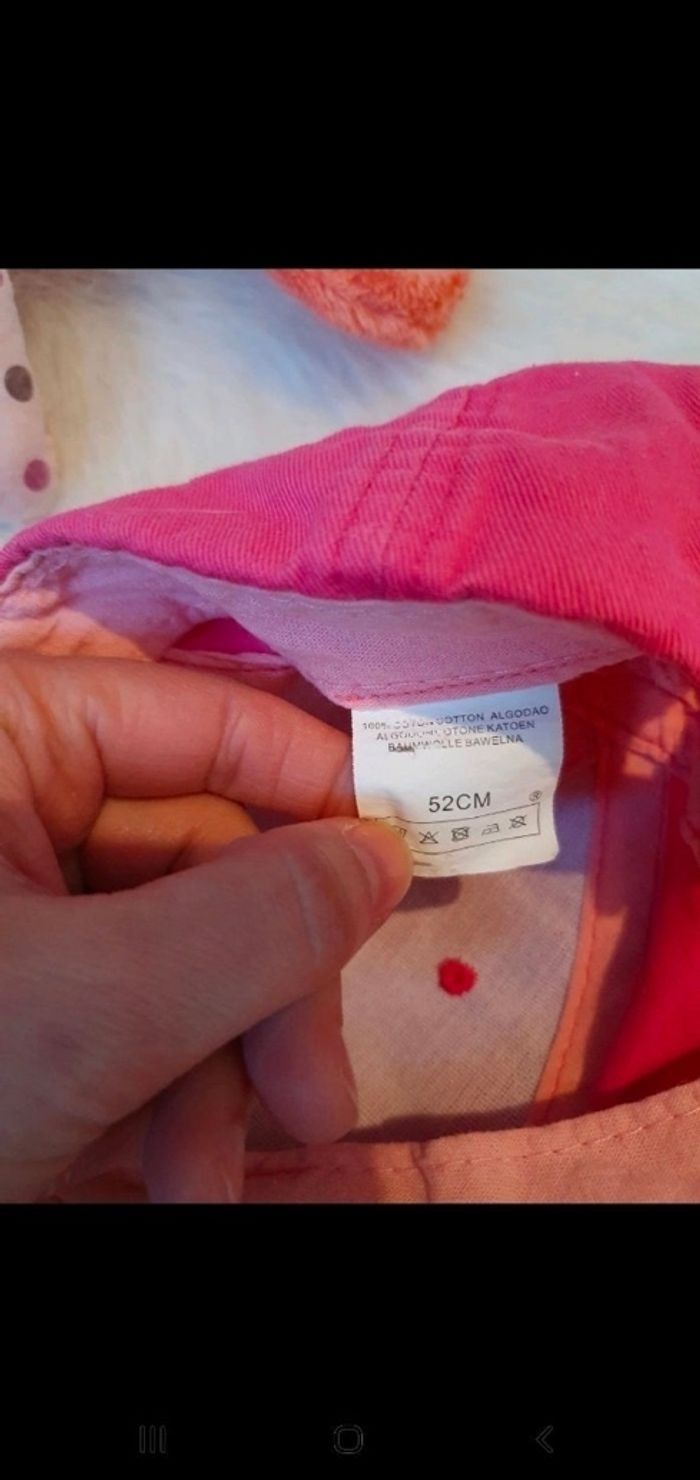 Casquette rose 52 cm - photo numéro 3