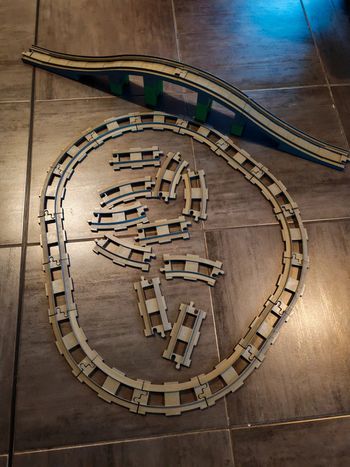 Pont 2738 + rails vinage lego duplo