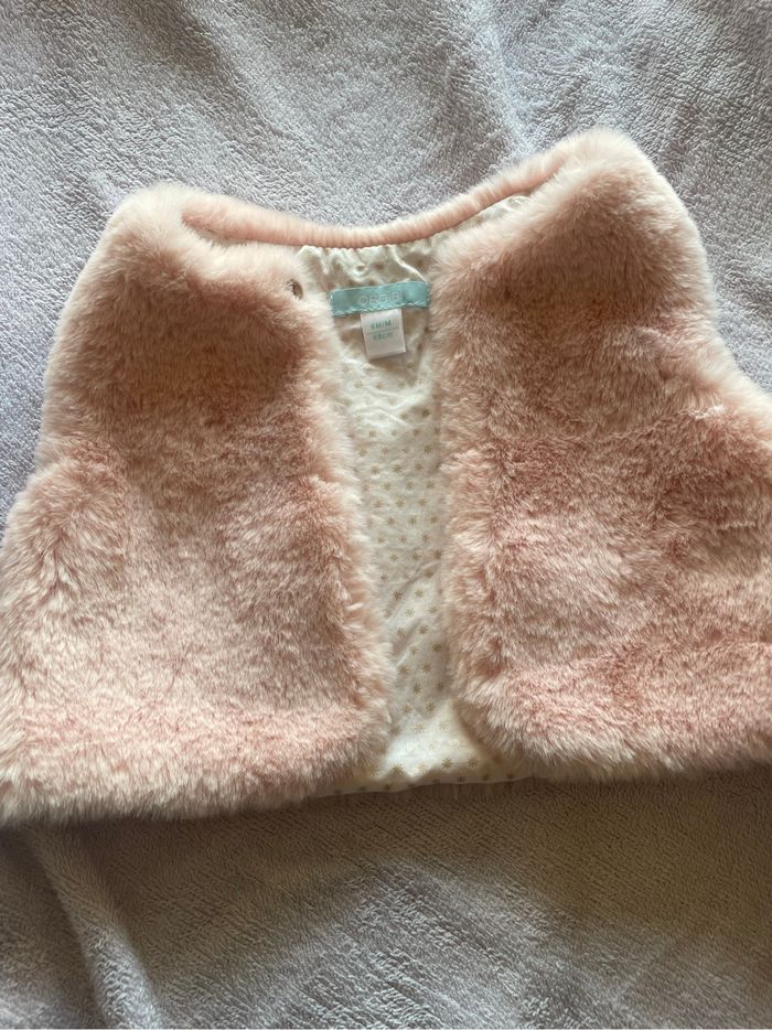 Veste fourrure sans manche
