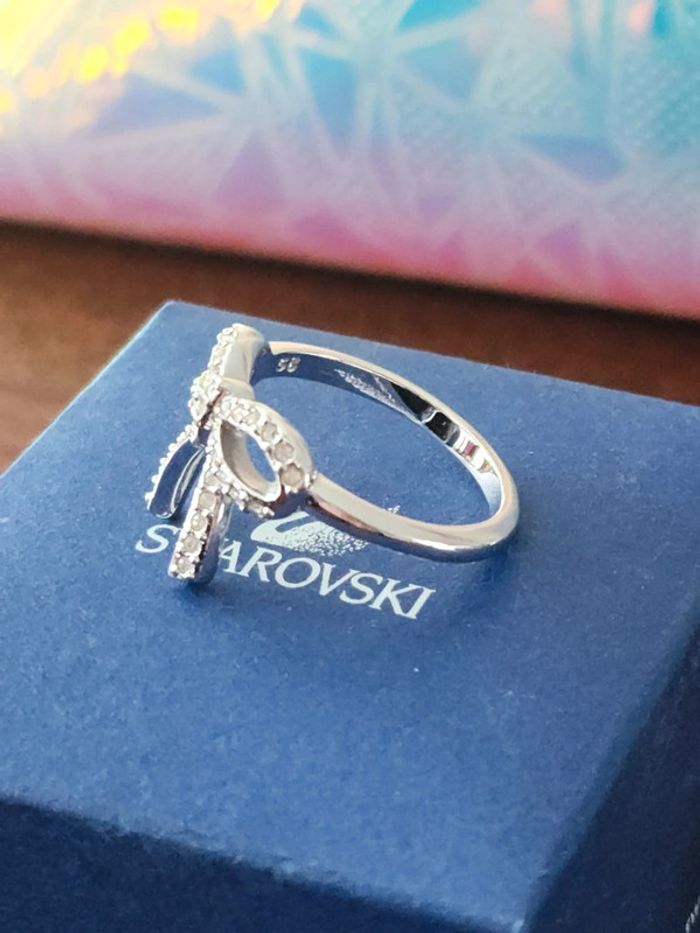 Bague Nœud Swarovski Taille 63 - photo numéro 3