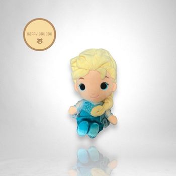Doudou Peluche Poupée reine des neiges bleu Nicotoy Disney P31