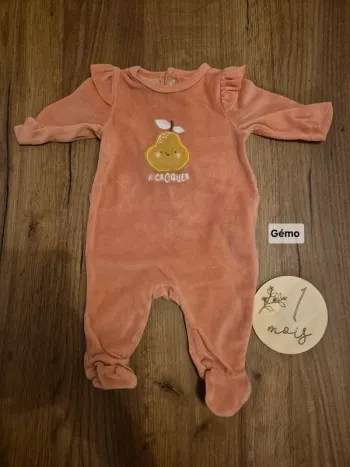 Pyjamas chaud fille 1 mois