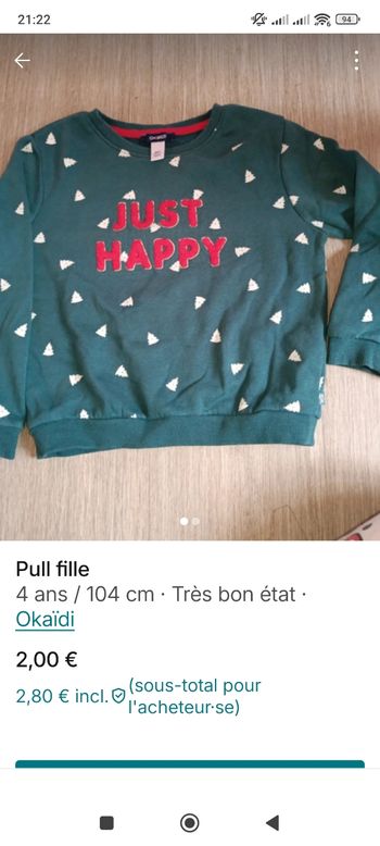 Pull fille