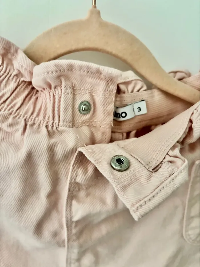 Jupe stretch jean 3 ans neuve rose pale Gemo - photo numéro 3