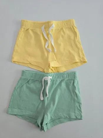 Lot de 2 shorts coton