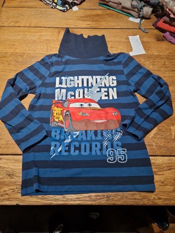 Pull col roulé cars