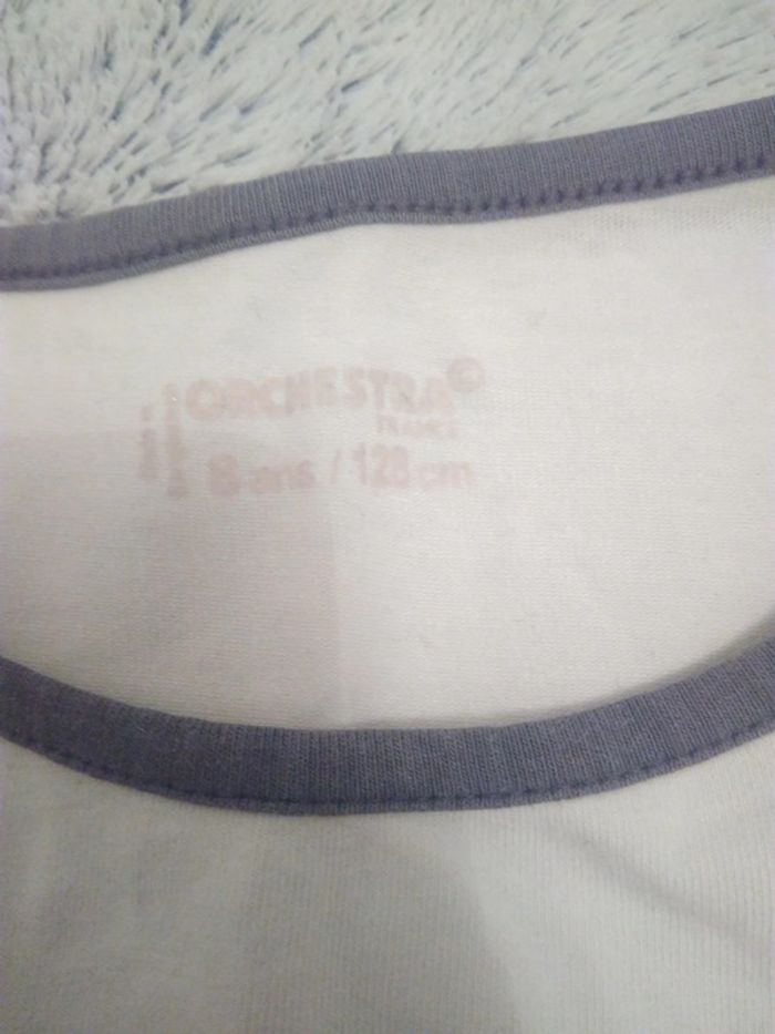 TEE shirt fille manches longues 8 ans Paris paillettes 36 - photo numéro 3