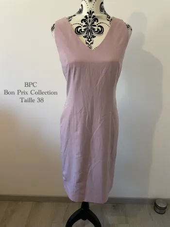 Robe fourreau lilas violet clair BPC - Taille 38