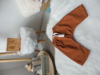 Jolie pantalon Petit bateau sarouel velour marron mixte bébé fille bébé garcon 1 mois 54cm