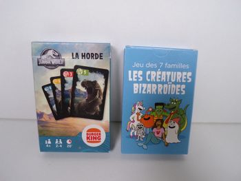 Jeux de cartes - Jurassic World - Dinosaures -  Jeux des 7 familles (J24)