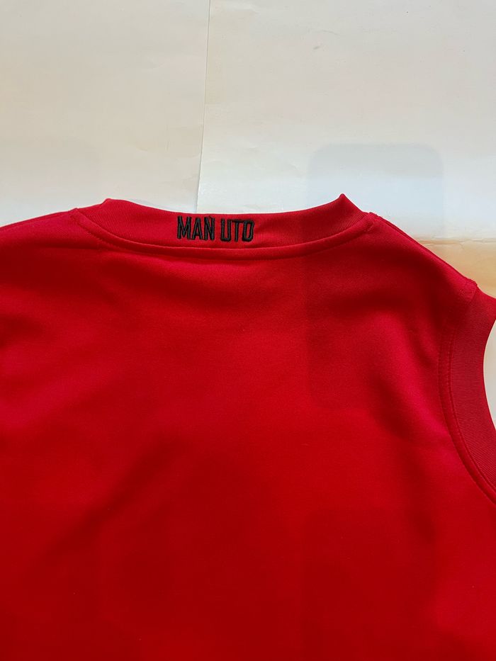 maillot sans manches rouges manchester united 10/11 ans - photo numéro 4