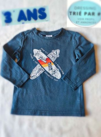 Tee  shirt manches  longues  3 ans