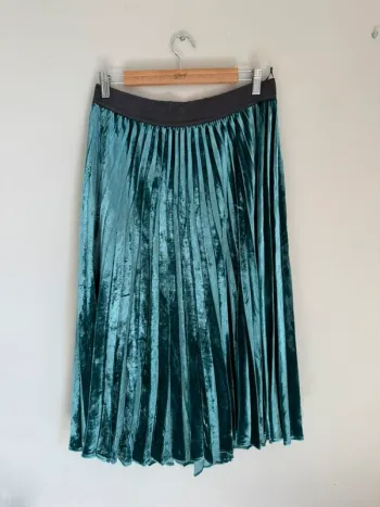 Jupe en velours Pinko verte