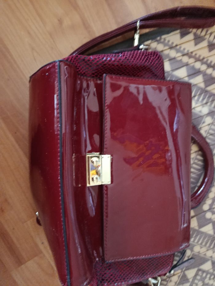 Sac cuir rouge neuf – Chic, pratique & indispensable 💖👜 - photo numéro 3