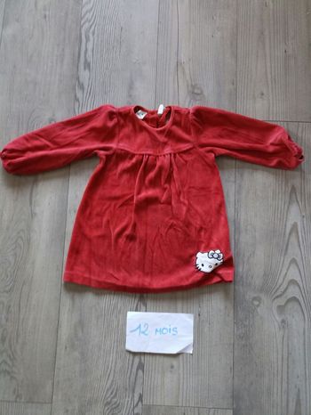 Robe velours hello Kitty