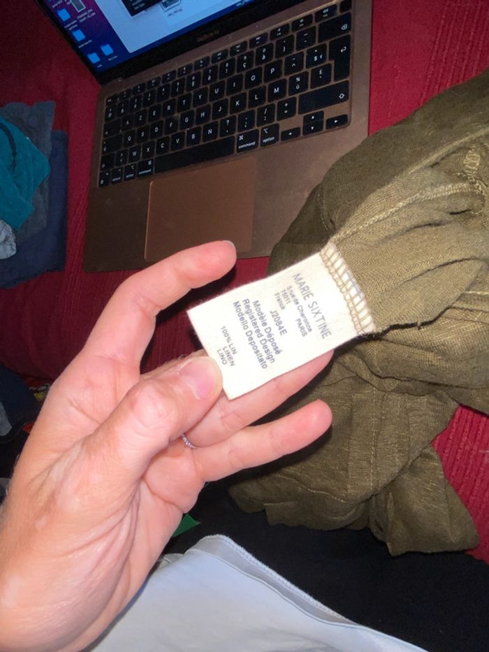 combinaison Marie Sixtine en lin taille XS valeur 150 euros - photo numéro 2