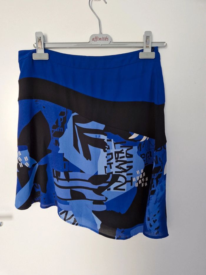 Jupe voile bleu et noire T38 - photo numéro 2