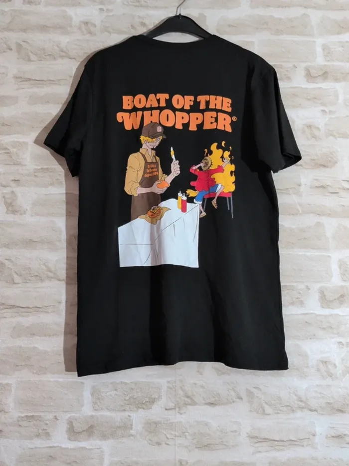 Lot 2 pièces Burger King x One Piece  T-shirts – Taille M - photo numéro 2