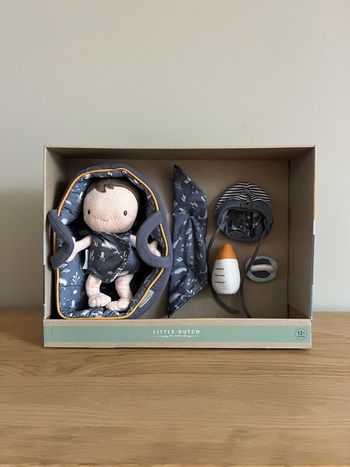 Set Couffin et Poupon Bébé Jim - Little dutch