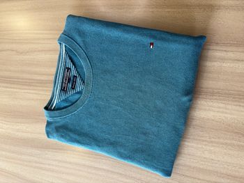 Pull Tommy Hilfiger - Couleur Bleu Pétrole – 100 % Coton – Taille XL
