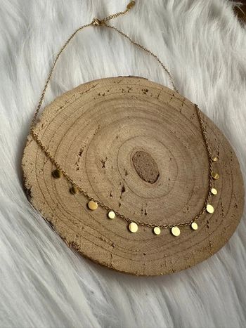 Chaîne médaillons sequins