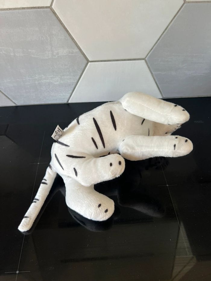 Peluche tigre blanc - photo numéro 4