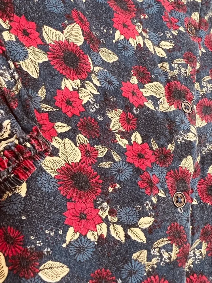 Taille 3 ans tenue 3 pièces fille multimarques bordereau jaune * fleurs * 🩷 - photo numéro 3