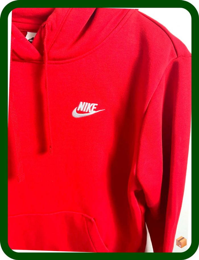 Sweat Nike Femme capuche – Taille S – Rouge vif – très bon état - photo numéro 2