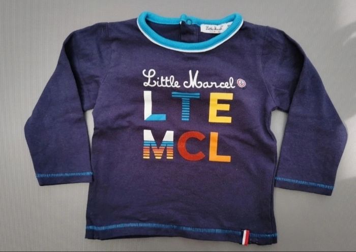 Ensemble jogging et tee-shirt ML 9 mois garçon little Marcel - photo numéro 2