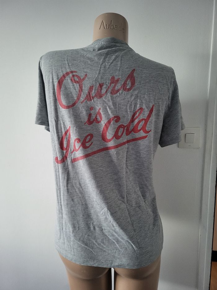T shirt coca cola gris - photo numéro 2