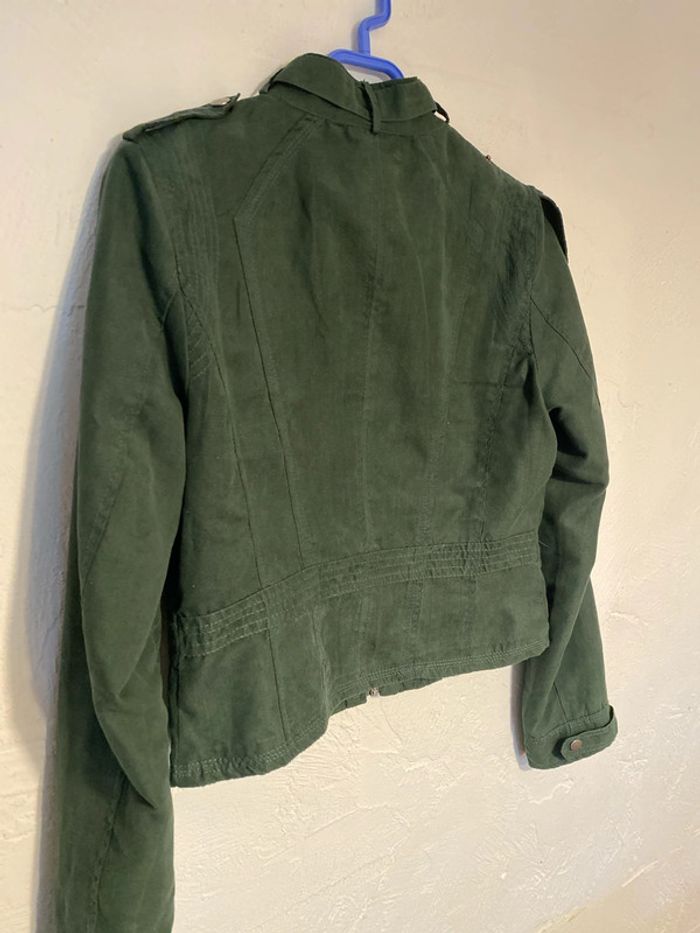 Veste courte vert sapin taille L - photo numéro 6