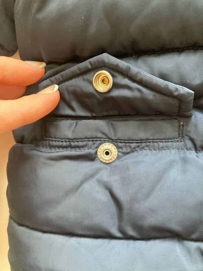 Manteau doudoune matelassée marine petit bateau 6 mois - photo numéro 4