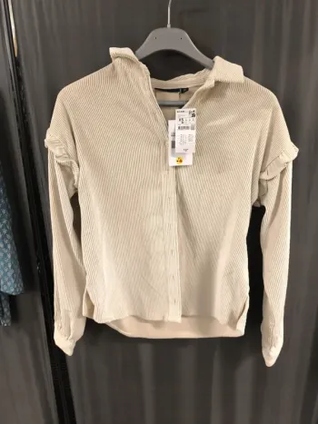 102635 chemise beige effet velours femme XS Kiabi