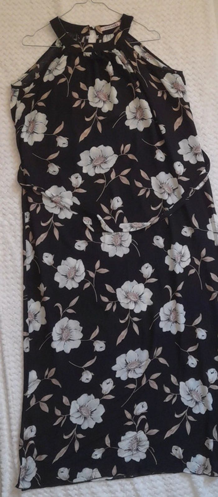 Robe longue fleurie sans manches - photo numéro 4