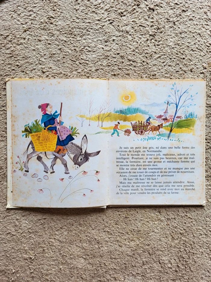 Lot 2 livres vintage enfants – Années 70 – La chèvre et les biquets & Les mémoires d’un âne - photo numéro 7
