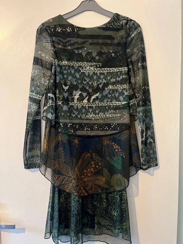 Superbe robe voile et volants Desigual XS - photo numéro 7