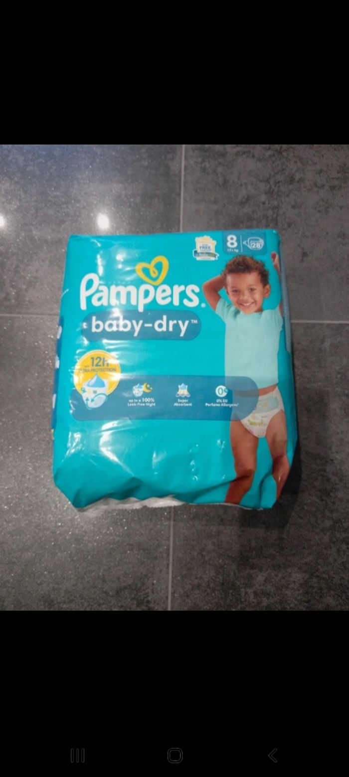 Pampers baby-dry taille 8 - photo numéro 2