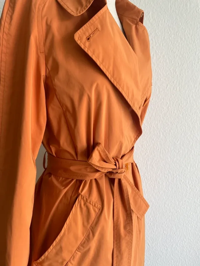 Trench orange ceinturé Max Mara Studio - photo numéro 5