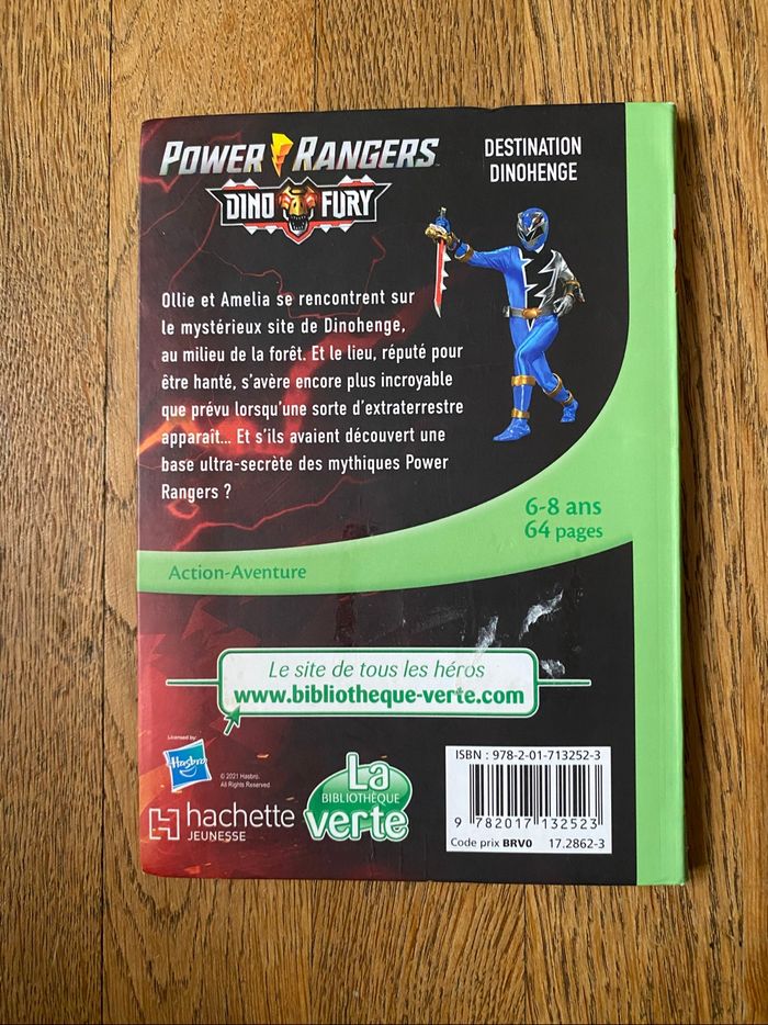 Livre Power Rangers Dino Fury Destination Dinohenge - photo numéro 2