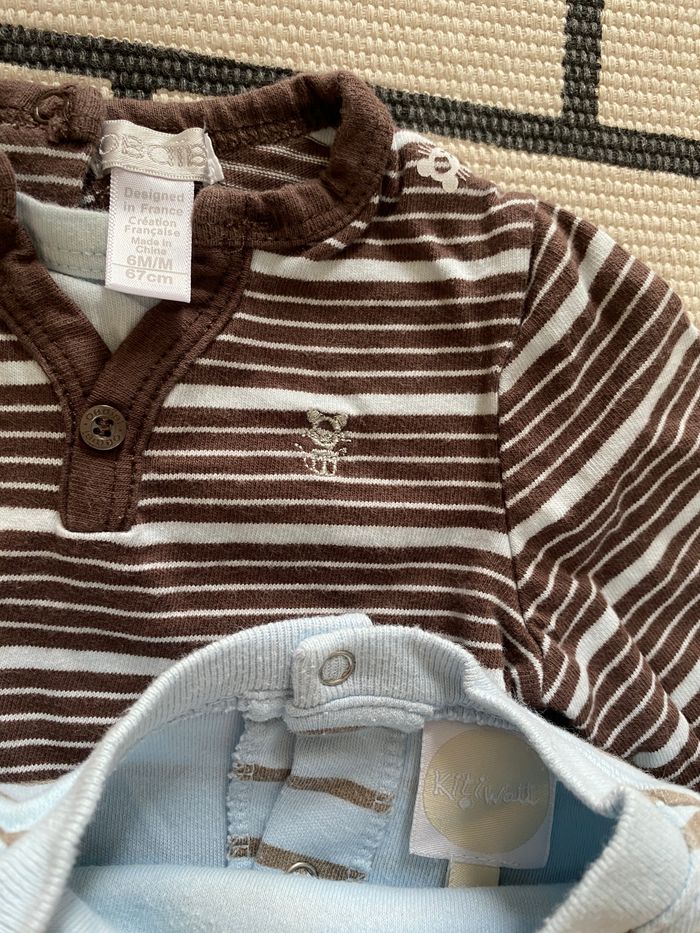 Lot 3 tee short manches longues 6 mois - photo numéro 3