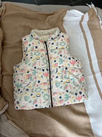 Doudoune sans manches 12/18 mois