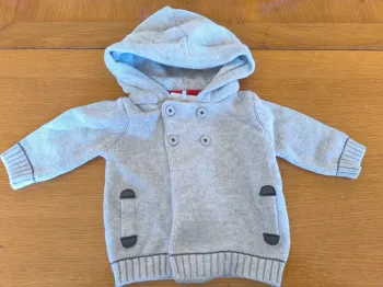 310610 veste zippée grise garçon 3 mois obaidi