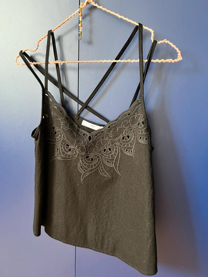 Débardeur mango noir taille S - photo numéro 2